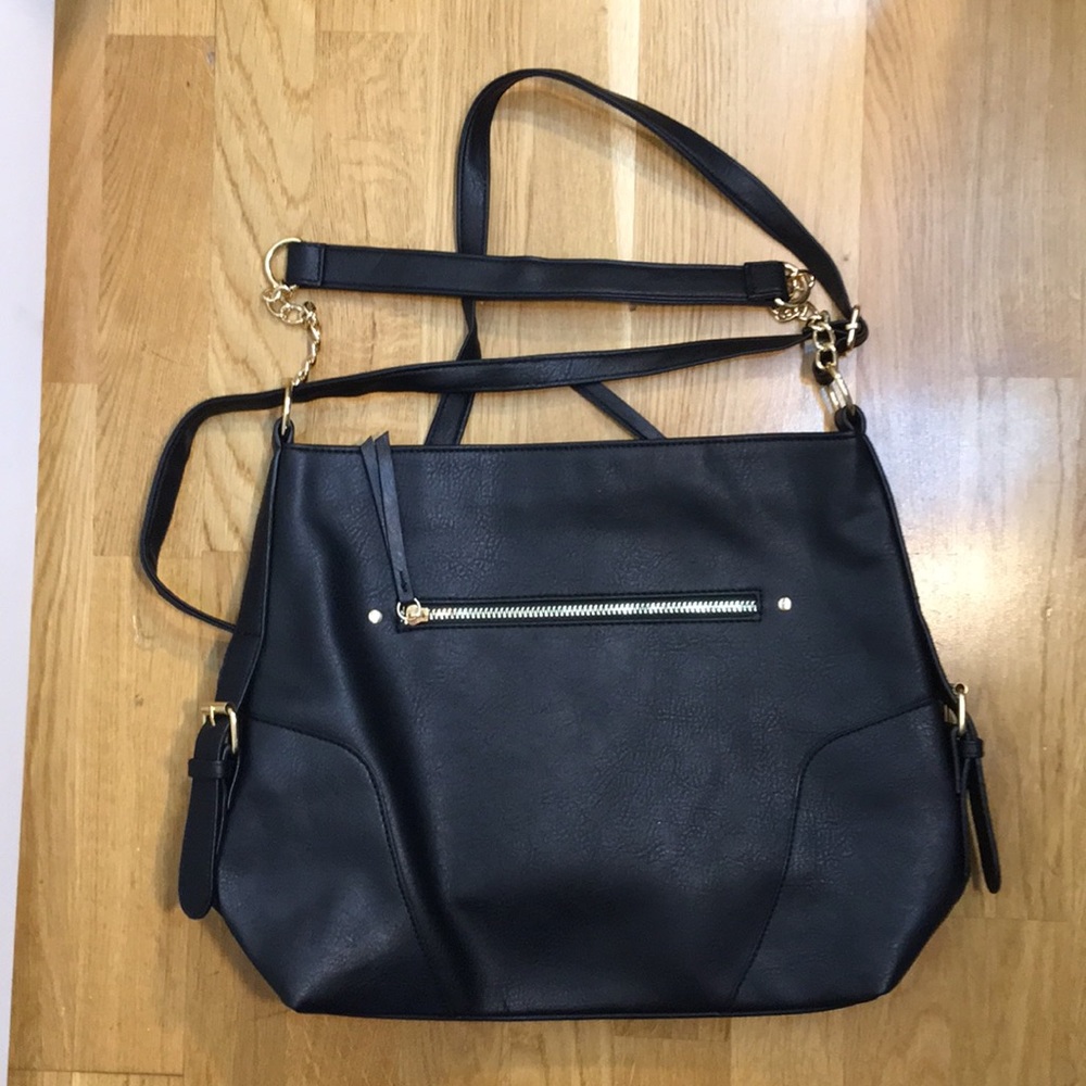 Primary black crossbody tote NEW